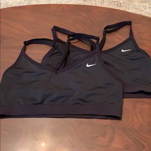 Nike Dri-Fit Sports Bras (2) with crossover straps